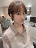 柔らかショート/前髪パーマ/ニュアンスカラー