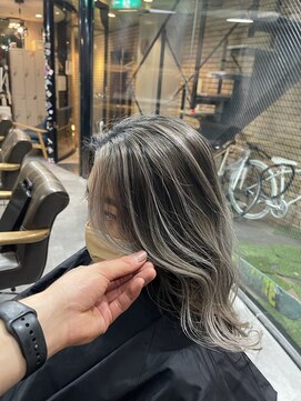 ラフ(LAFF) #黒髪#ボブルフ#ネビージュ#小顔#ワンレン