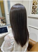 [FRAME 天王寺北口店] 艶カラー透け感グレージュ