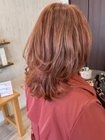 ロンド ヘアー(Rondo. Hair)&nbsp;コーラルピンク×ミディアム