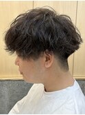 メンズマッシュパーマツイストスパイラルパーマ波巻きパーマ