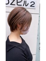 ヒップスデコ(Hip's deco)&nbsp;ブリーチハイライト＆ショートボブ　大宮ヒップスデコ