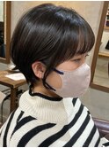 ショート斜めバング 20代 30代 40代 人気