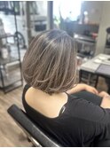 バレイヤージュショートヘアショートボブカット大船駅鎌倉