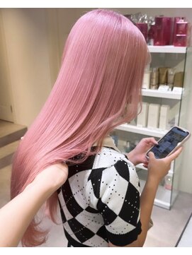 ベレーザ 渋谷(BELEZA) 5175ニュアンスカラーホワイトピンクオンブレミルクティーピンク