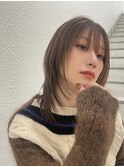 ”たっぷりレイヤー×オリーブベージュ” なかもと はな