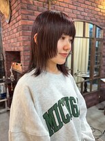 トレンチ(TRENCH)&nbsp;《TRENCH おつじ》レイヤーカット ピンクブラウン