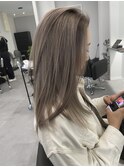 大人可愛い♪愛されうるツヤ美髪♪髪質改善×透明感カラー
