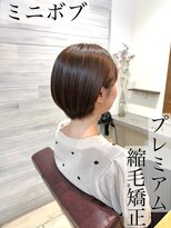ラウラアンドロー(LAURA&RO) 可愛いミニボブ×プレミアム縮毛矯正