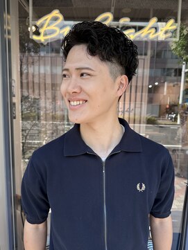 バイエイト 今池(By eight) スッキリツーブロック×パーマスタイル