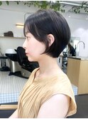 大人可愛い/20代30代40代/小顔ショート/前髪ストレート