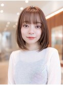 レイヤーボブくびれボブ韓国レイヤー髪質改善小顔前髪カット