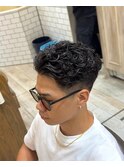 宮城リョータ メンズパーマ フェードカット スパライラパーマ