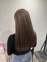 アジールヘア 所沢プロペ通り店(agir hair) ミルクティーベージュレイヤーカット前髪ケアブリーチ所沢韓国