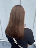 アジールヘア 所沢プロペ通り店(agir hair)&nbsp;ショコラミルクティーベージュ小顔カットワンレンブリーチ所沢