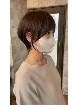プラグ ヘアーデザイン 大名店(PLUG hair design) ショートボブ/ショートヘア/脱白髪染め/白髪ぼかし/髪質改善