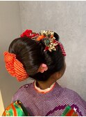 キッズヘアセット 七五三/和装/シニヨン/お団子/着付け#6
