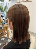 スタイリング簡単切りっぱなしボブ●
