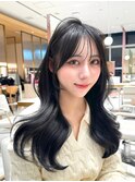 韓国スタイル/ナチュラルくびれヘア_くびれ巻き_レイヤーカット
