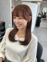 ジエクト カナウ(The Ect canow) 【顔周り似合わせカット】姫カットレイヤー/くすみベージュ