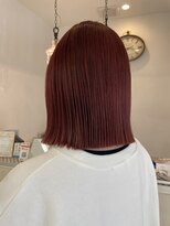 ヘアメイク ルエル(Hair Make Ruelle) ぷつっとボブ×カシスピンク