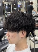 【お客様メンズヘア】マッシュ×波巻きパーマ[渋谷駅/メンズ]