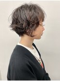 ニュアンスパーマ/ショートパーマ/大人可愛い丸みショートパーマ