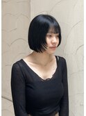 mini bob × 顔まわりlayer