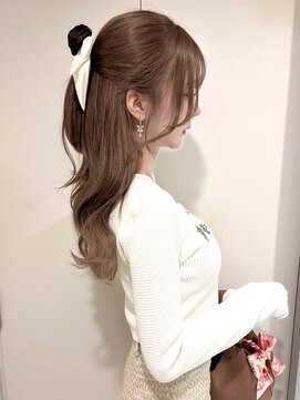 ペレ アネックス 大阪梅田茶屋町店(PELE ANNEX) くびれヘア/アプリコットオレンジ/夏のヘアアレンジ/梅田