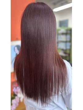 トータルヘアサロンカマダ 髪質改善メテオカラー×ピンクカラー