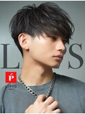 LIPPS天神メンズツーブロック刈り上げフェザーツイストマッシュ