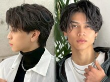 細かく波打つカ-ル感が特徴「ソフトツイストスパイラルパーマ」敢えての’ボサっと’した質感が大人気/池袋