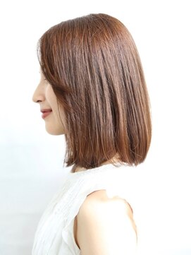 フラット 中山店(flat) 大人可愛いロングボブスタイル[中山駅]