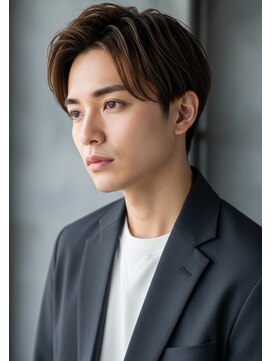 スペス バイ レブラン ヘア(spes by r'e blanc) センターパートスタイル