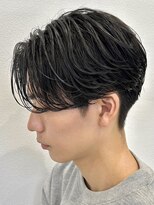 オーシャントーキョー 仙台(OCEAN TOKYO)&nbsp;ビジネス黒髪ショートセンターパートニュアンスパーマ