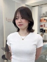 ロンドリゼル 札幌(Lond RiseL)&nbsp;◯ オリーブグレー/韓国/レイヤーカット/髪質改善/縮毛矯正/札幌