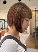 暗めカラー/小顔/オリーブグレー/ココアベージュ/髪質改善