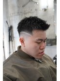 短髪フェード