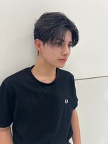 メンズサロン キング 梅田店(Men’s salon K!ng)&nbsp;韓国マッシュセンターパートツーブロックメンズハイライトウルフ