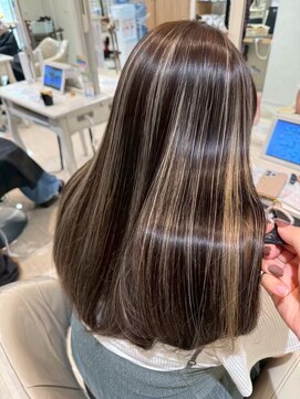 キャパ(CAPA) 髪質改善×ハイライトカラー(茅ヶ崎/20代/韓国ヘア)