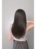 【髪質改善ライト】くせうねりの方◆低刺激カラー（全体＋500円)