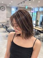 リーチェ(ReCHE by CAPA(旧：CAPA茅ヶ崎店）)&nbsp;ハイライトレイヤーカットダークパープル夏ミルクブラウン22