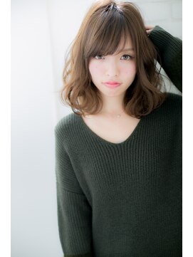 ローマ ギンザ(ROMA Ginza) 『ROMA』クラシカルモードうぶバングミルクティーカラーロブ