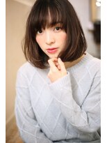 マリアバイアフロート(Maria by AFLOAT) 【重山】3Dカラージグザグバングミニマムボブノットヘア3040代◎