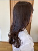 ピンクのロングカラー