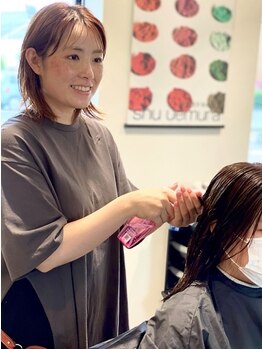 アンシャンテ(ENCHANT)の写真/長岡で希少【オージュアソムリエ在籍!】髪質,希望の仕上がりに合わせた1000通以上の組み合わせで美髪へ―。