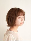 オフィスヘア/エアリーミディ/ショートパーマ/銀座