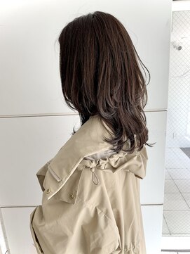 ヘアーロギア 栄店(hair LOGiA) ★hair LOGiA★　グレージュ　ロングウルフ　横