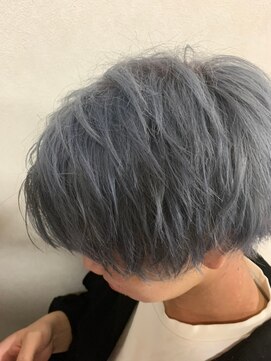 バグズ ヘアデザイン 桔梗が丘店(Baguz HAIR DESIGN) スモーキーグレージュくせ毛風パーマ10代20代