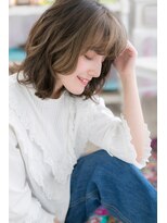 ミック ヘアアンドビューティー 大山店(miq  Hair&Beauty)&nbsp;インナーカラービターショコラくせ毛風くびれミディa1